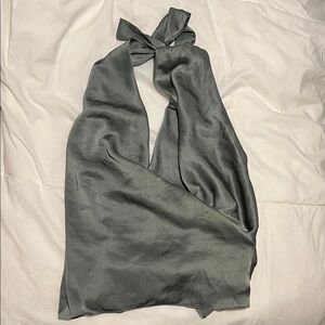 Wilfred Martini Satin Halter Blouse